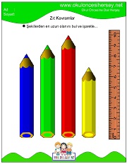 Uzun Kısa Kavramı Çalışma Sayfalarıme çalışmaları